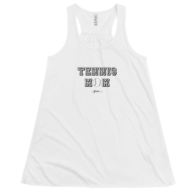 Tennis Mom Flowy Racerback Tank - altruesm