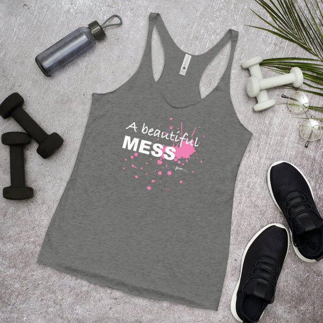 A Beautiful Mess Racerback Tank - altruesm