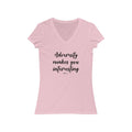 Adversity Makes You Interesting Short Sleeve V - Neck Tee - altruesm
