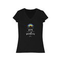 After the Rain Comes the Rainbow Short Sleeve V - Neck Tee - altruesm