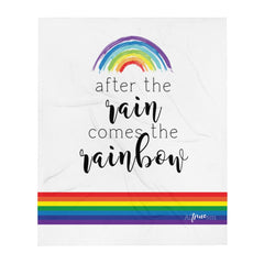 After the Rain Comes the Rainbow Throw Blanket