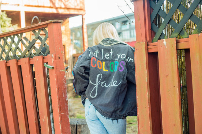 Don't Let Your Colors Fade Jean Jacket - altruesm