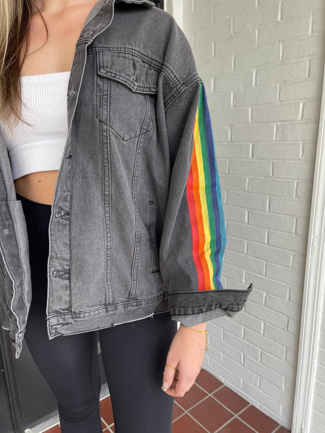 Don't Let Your Colors Fade Jean Jacket - altruesm