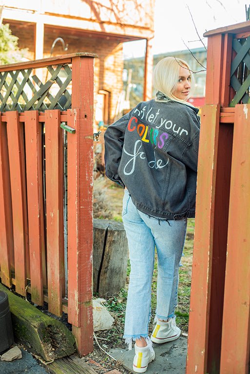 Don't Let Your Colors Fade Jean Jacket - altruesm