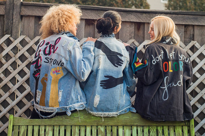 Don't Let Your Colors Fade Jean Jacket - altruesm