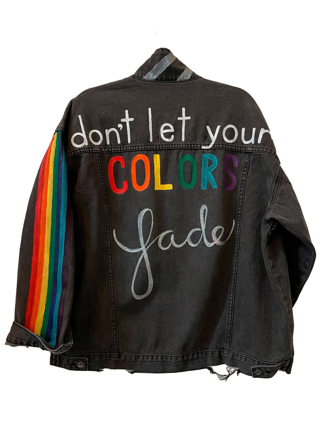 Don't Let Your Colors Fade Jean Jacket - altruesm