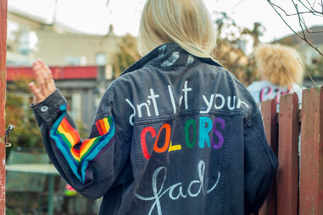 Don't Let Your Colors Fade Jean Jacket - altruesm