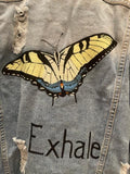 Exhale Butterfly Jean Jacket - altruesm