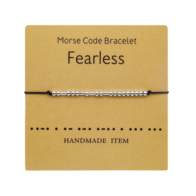 Fearless Morse Code Bracelet - altruesm