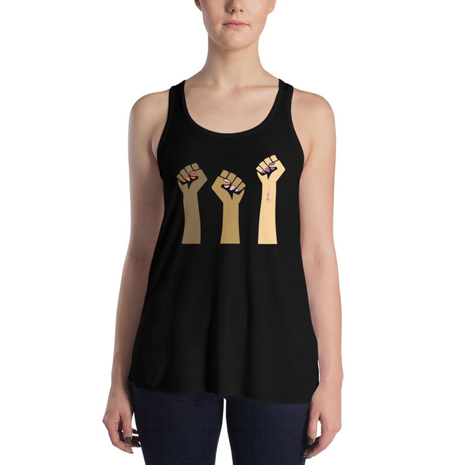 Girl Strong Flowy Racerback Tank - altruesm