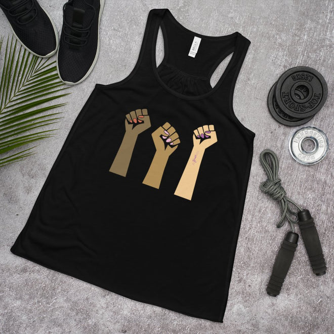 Girl Strong Flowy Racerback Tank - altruesm