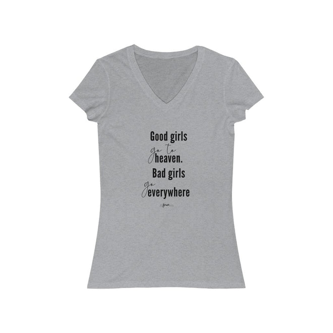 Good Girls Go to Heaven Short Sleeve V - Neck Tee - altruesm
