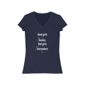 Good Girls Go to Heaven Short Sleeve V - Neck Tee - altruesm