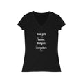 Good Girls Go to Heaven Short Sleeve V - Neck Tee - altruesm