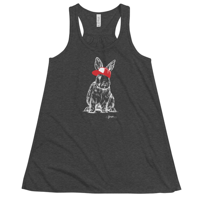 Hip Hop Bunny Flowy Racerback Tank - altruesm