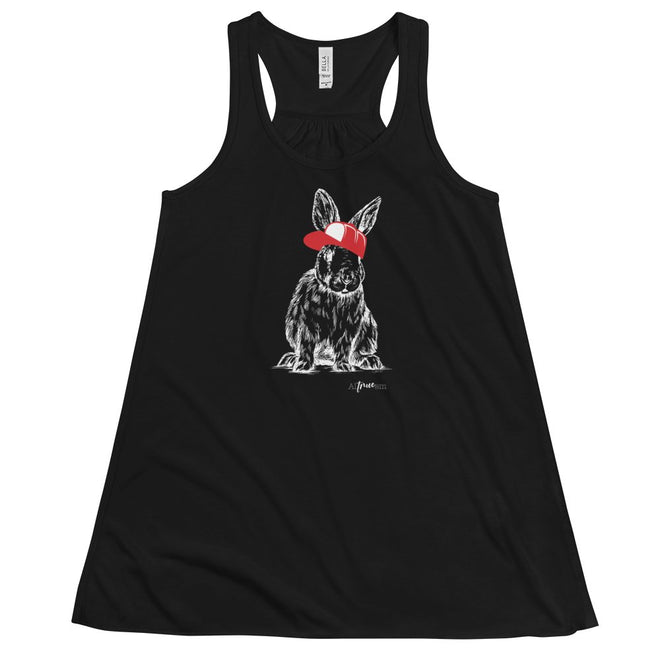 Hip Hop Bunny Flowy Racerback Tank - altruesm