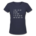 Hip Hop Women's V - Neck T-Shirt - altruesm