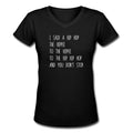 Hip Hop Women's V - Neck T-Shirt - altruesm