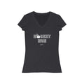 Hockey Mom Short Sleeve V - Neck Tee - altruesm