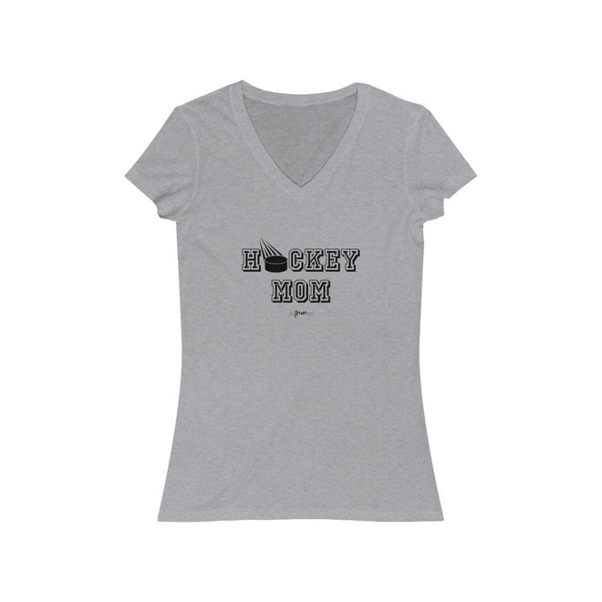 Hockey Mom Short Sleeve V - Neck Tee - altruesm