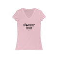 Hockey Mom Short Sleeve V - Neck Tee - altruesm