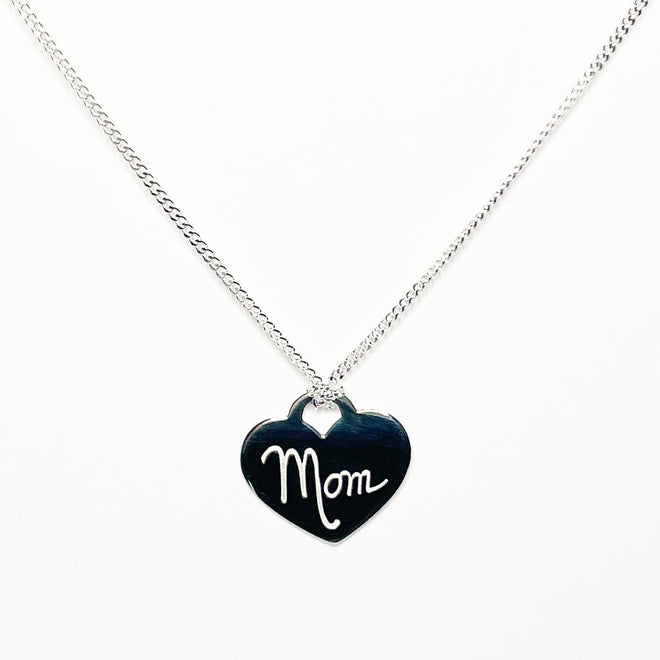 I Love You Mom Sterling Silver Necklace - altruesm