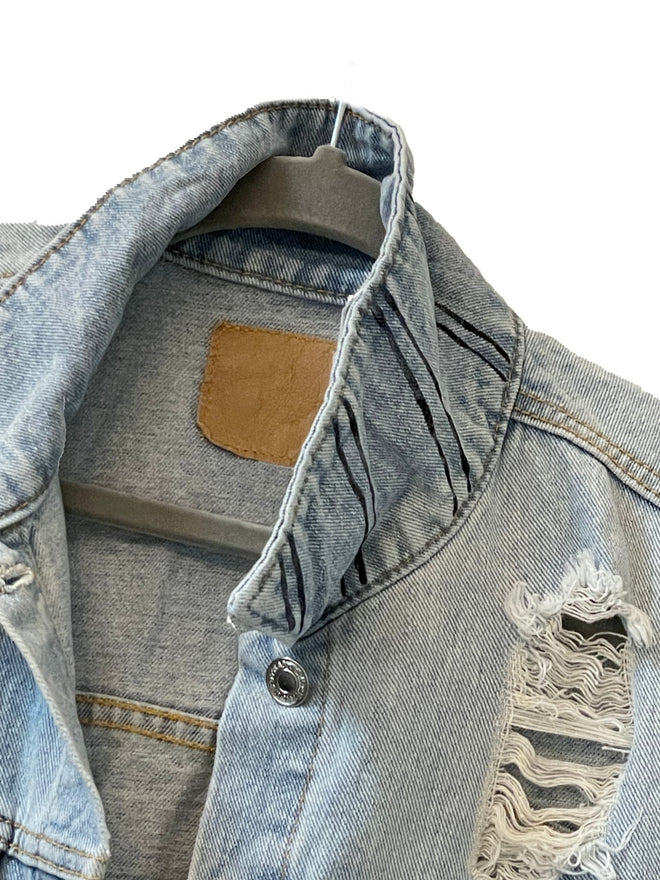 I Love You Sign Language Jean Jacket - altruesm