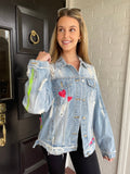 I Love You Sign Language Jean Jacket - altruesm