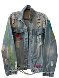 I Love You Sign Language Jean Jacket - altruesm