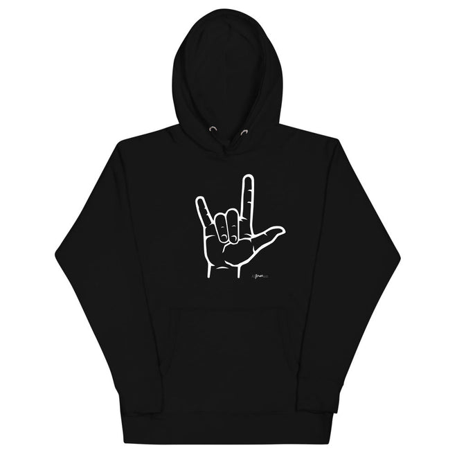 I Love You Sign Language Premium Hoodie - altruesm
