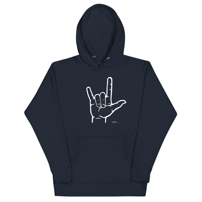 I Love You Sign Language Premium Hoodie - altruesm