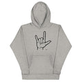 I Love You Sign Language Premium Hoodie - altruesm