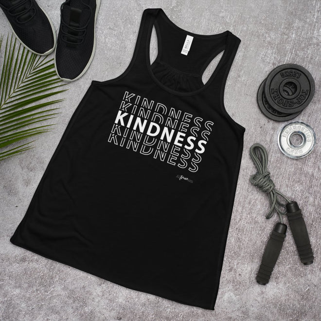 Kindness Flowy Racerback Tank - altruesm