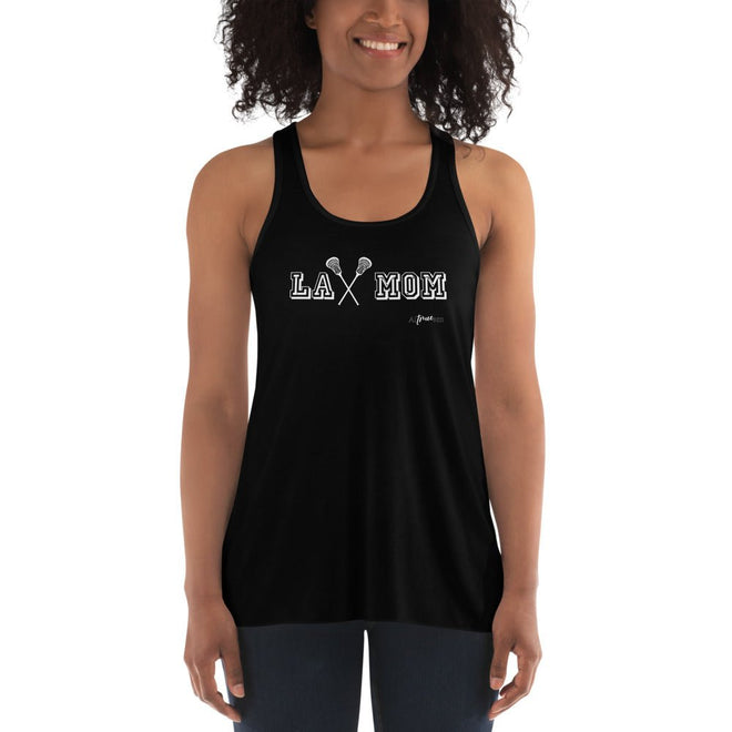 Lax Mom Flowy Racerback Tank - altruesm