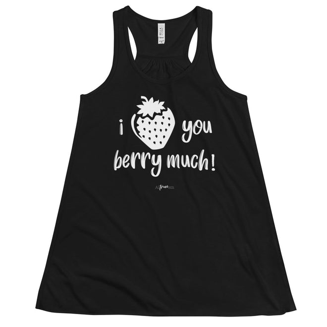 Love You Berry Much Flowy Racerback Tank - altruesm