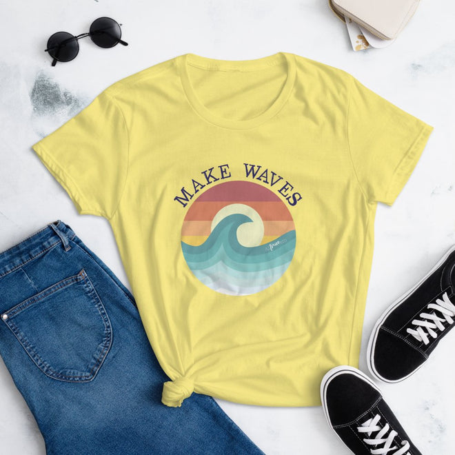 Make Waves Short Sleeve T-Shirt - altruesm