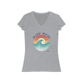 Make Waves Short Sleeve V - Neck Tee - altruesm