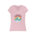 Make Waves Short Sleeve V - Neck Tee - altruesm