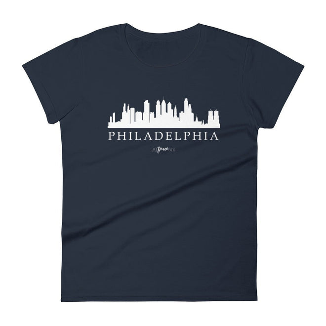Philadelphia Skyline Short Sleeve T-Shirt - altruesm