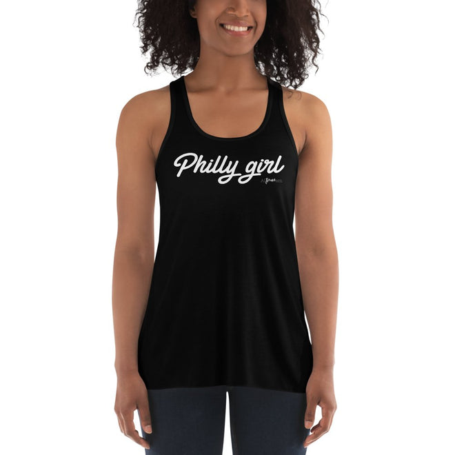 Philly Girl Flowy Racerback Tank - altruesm
