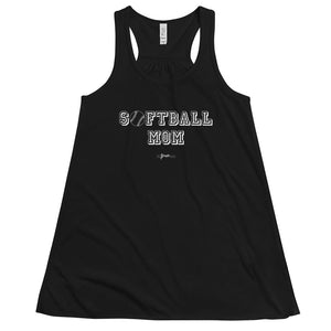 Softball Mom Flowy Racerback Tank - altruesm