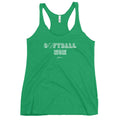 Softball Mom Racerback Tank - altruesm