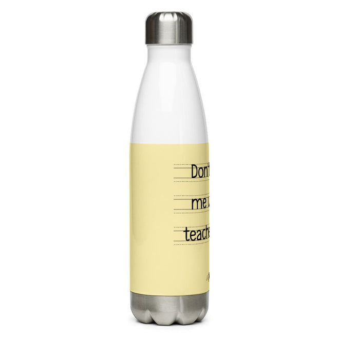 Teacher Voice Stainless Steel Water Bottle - altruesm