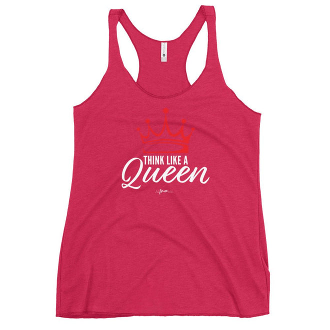 Think Like a Queen Racerback Tank - altruesm