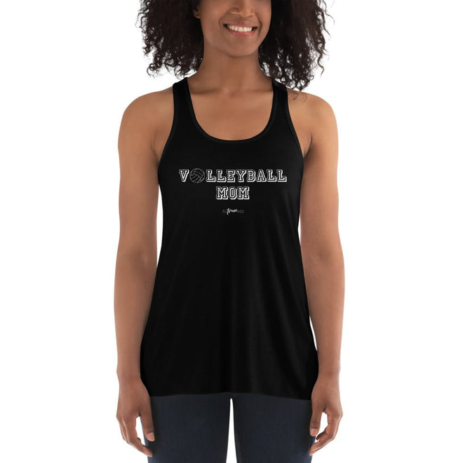 Volleyball Mom Flowy Racerback Tank - altruesm