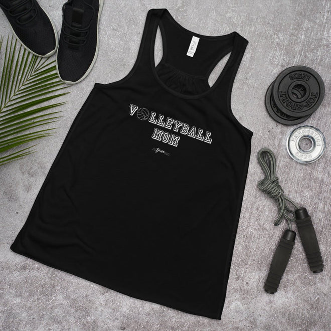 Volleyball Mom Flowy Racerback Tank - altruesm