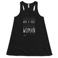 Woman with a Voice Flowy Racerback Tank - altruesm