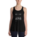 Woman with a Voice Flowy Racerback Tank - altruesm