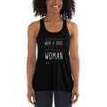 Woman with a Voice Flowy Racerback Tank - altruesm