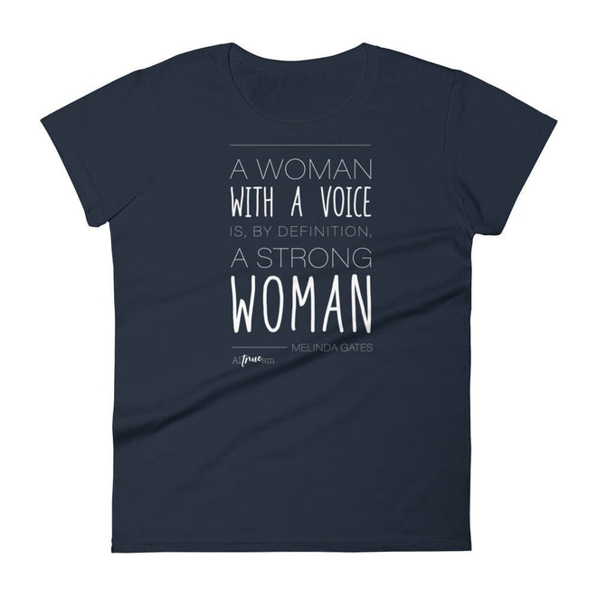 Woman with a Voice Short Sleeve T-Shirt - altruesm